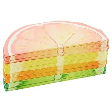 Colorful Citrus Napkins for All Occasions - 100 Pack