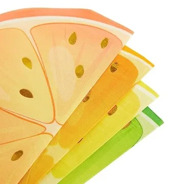 Colorful Citrus Napkins for All Occasions - 100 Pack