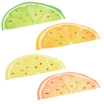 Colorful Citrus Napkins for All Occasions - 100 Pack