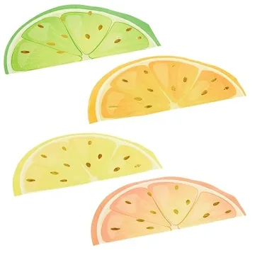 Colorful Citrus Napkins for All Occasions - 100 Pack