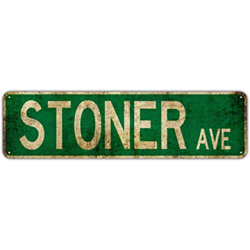 Stoner Avenue Vintage Tin Sign Perfect for Unique Decor
