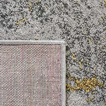 SAFAVIEH Adirondack Collection Area Rug - 6' x 9', Grey & Yellow, Modern Abstract Design, Non-Shedding & Easy Care, Ideal for High Traffic Areas in Living Room, Bedroom (ADR134H)