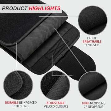 Viyafit Waist Trimmer Belt, Premium Waist Trainer for Women & Men Weight Loss Red