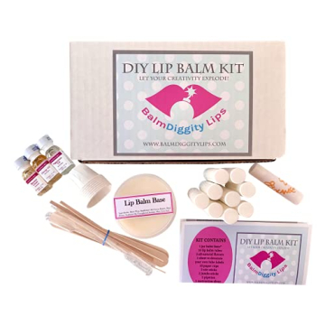 Lip Balm Making Kit DIY 55 Piece Set - Craft 10 Natural Chap Sticks