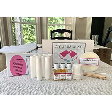 DIY Lip Balm Kit with Natural Ingredients - Make 10 Sticks