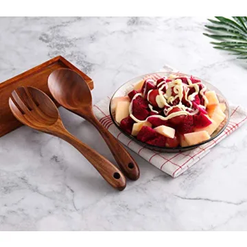 NAYAHOSE Teak Wooden Spoon Set - Eco-Friendly Kitchen Utensils