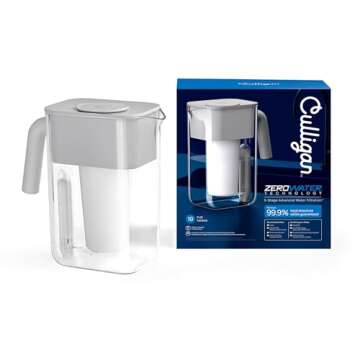 Culligan with ZeroWater Technology 10-Cup Water Filter Pitcher – Healthier Hydration Guaranteed