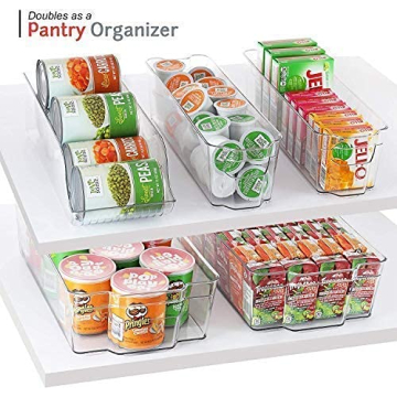 StorageMaid Stackable Fridge Organizer Bins for Easy Cleanup