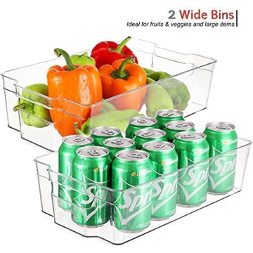 StorageMaid Stackable Fridge Organizer Bins for Easy Cleanup