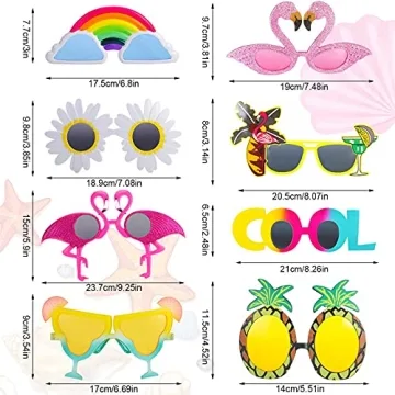 Funny Tropical Sunglasses for Beach and Party Fun
