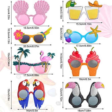 Funny Tropical Sunglasses for Beach and Party Fun