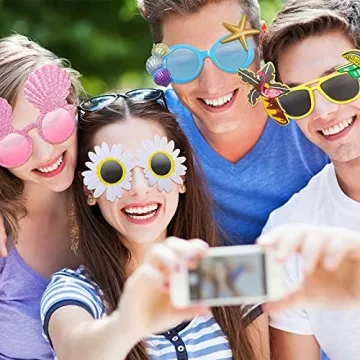 Funny Tropical Sunglasses for Beach and Party Fun