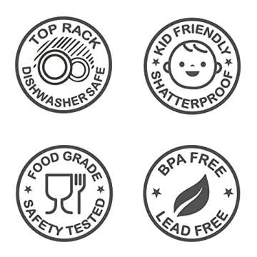 KLIFA- ETON- 15.2 & 20.8 ounce, Set of 8, Acrylic Tumbler & Highball Drinking Glasses, Stackable Plastic Drinkware, Dishwasher Safe, Gray-Black