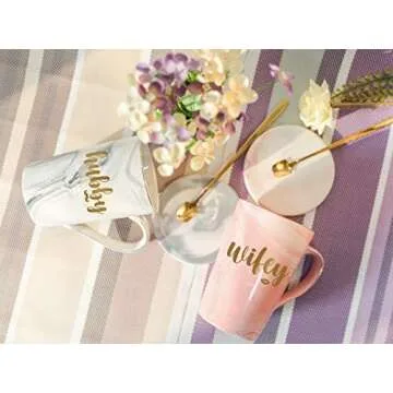 Wifey and Hubby Coffee Mugs Set | Unique Couples Gift