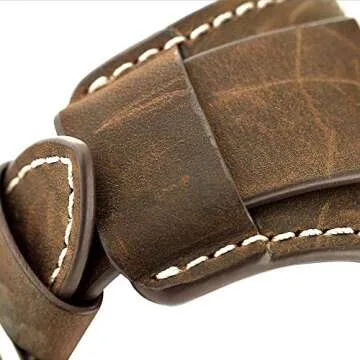 CooBES Compatible with Apple Watch Band 49/46/45/44mm/42mm(Series 3 2 1),Genuine Leather Bracelet Wristband Crazy Horse Cuff Strap Compatible iWatch Ultra/Ultra2 Series 10/9/8/7/6/5/4/3/2/1(Coffe)