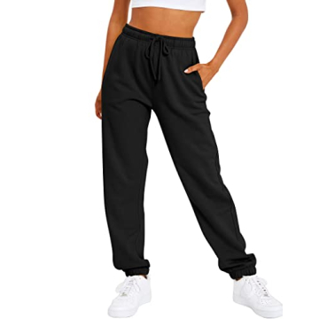 AUTOMET Warm Fleece Lined Women’s Sweatpants for Winter