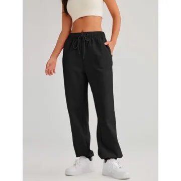 AUTOMET Warm Fleece Lined Women’s Sweatpants for Winter