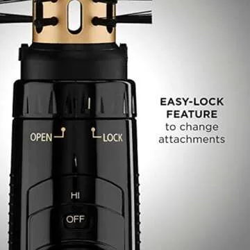 Conair 2-in-1 Hot Air Curling Combo, Includes 1.5-inch Curl Brush and 1-inch Aluminum Bristle Brush