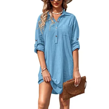 Zeagoo Women's Shirt Dress for Style and Comfort