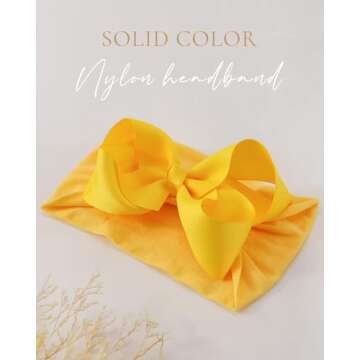 dobois 20pcs Baby Headbands & Bows Set for Girls