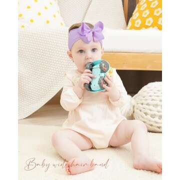 dobois 20pcs Baby Headbands & Bows Set for Girls