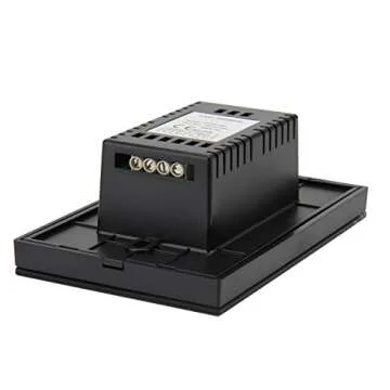 Wall-Mounted Glass Touch Panel LED Dimmer Switch Brightness Controller DC 12-24V for Single Color LED Strip Light - Black