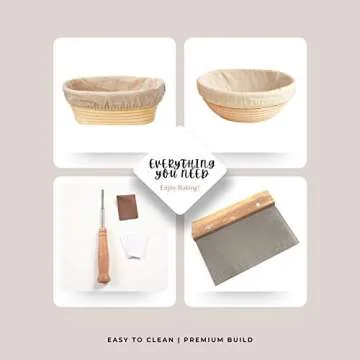 Banneton Proofing Basket Set for Artisan Sourdough Baking