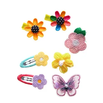 56PCS Toddler Hair Accessories Set: Colorful Rainbow Barrettes, Pins