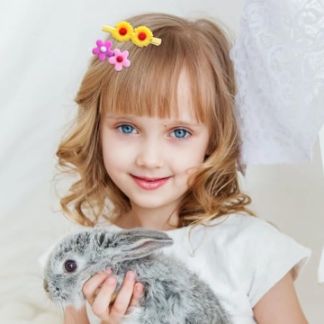 56PCS Toddler Hair Accessories Set: Colorful Rainbow Barrettes, Pins