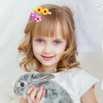 56PCS Toddler Hair Accessories Set: Colorful Rainbow Barrettes, Pins