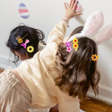 56PCS Toddler Hair Accessories Set: Colorful Rainbow Barrettes, Pins