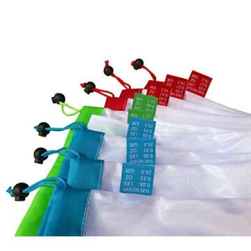 BB Brotrade Reusable Mesh Produce Bags: Eco-Friendly & Washable 12-Piece Set