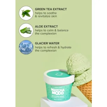 I DEW CARE Matcha Mood Korean Facial Mask for All Skin Types