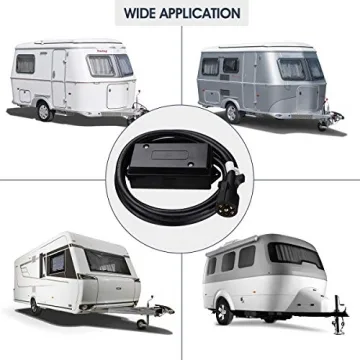 Miady 7 Way Trailer Plug with Junction Box - 8 Feet