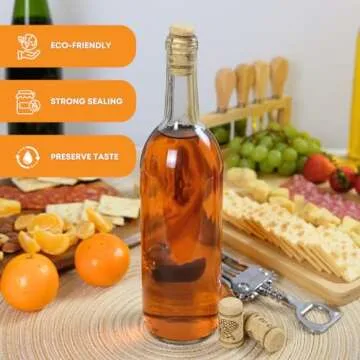 FastRack Bag of 100, #8 Premium Straight Corks for Wine Bottles | 1.73" x 0.87" (44 mm x 22 mm) Beige | Wine Bottle Stoppers | Replacement Corks for Liquor Bottles