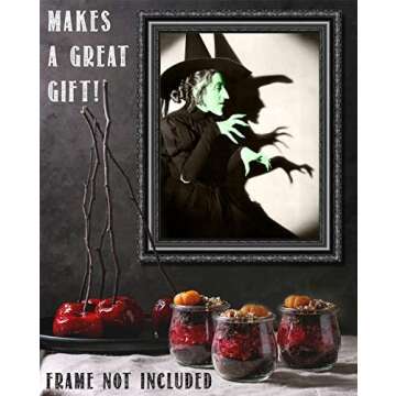 Wizard of Oz Decor - Wicked Witch of the West - 11x14 Unframed Wizard of Oz Poster Print - Great Wizard of Oz Gifts, Decor, Wizard of Oz Vintage Poster Print, Wiccan Supplies & Halloween Decorations