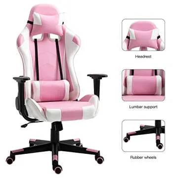 Modern-Depo Adjustable Gaming Chair for Comfort & Style