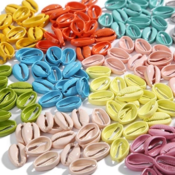 Rainbow Shell Necklace and Bracelet Set for Women and Girls