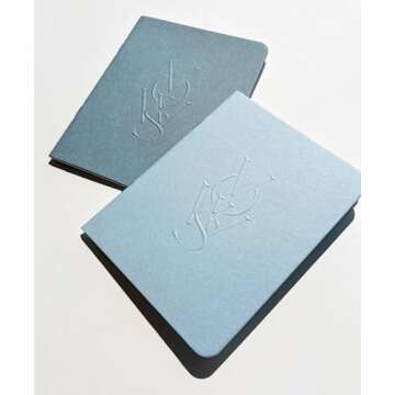 Embossed Vow Books, His & Her Unisex, Vow Renewal, Bride & Groom, Wedding Vow Books, Couples Books, ...