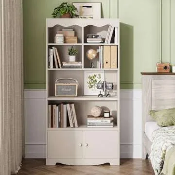 LINSY HOME 5-Tier Bookshelf - Stylish Storage Solution