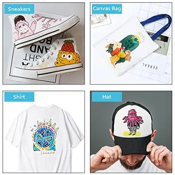 Lelix Fabric Markers - 30 Dual Tip Pens for Crafting