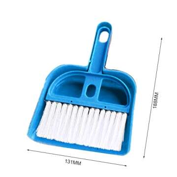 Generic Mini Dustpan and Brush Set, Portable Hand Brush Dustpan Small Brush Hand Broom Handheld Broom and Dustpan Set Keyboard Cleaner for Clean Kitchens, Tables, and Animal Cages, Random