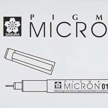 Sakura Micron Drawing Pen, 01, Black