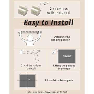 ARPEOTCY Vintage Framed Canvas Wall Art, 8x10 inches, Waterproof, for Living Room