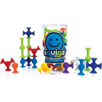 Fat Brain Toys Squigz Starter Set - 24 Pieces