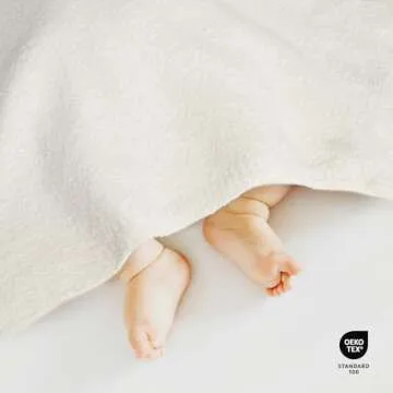 EVERGRACE Soft Plush Baby Blanket for Boys Girls, Double-Sided Fleece Fuzzy Toddler Nursery Blanket Lightweight Warm Cozy Throw Blanket for Baby Crib, Couch, Bed, Ivory White, 30"x40"