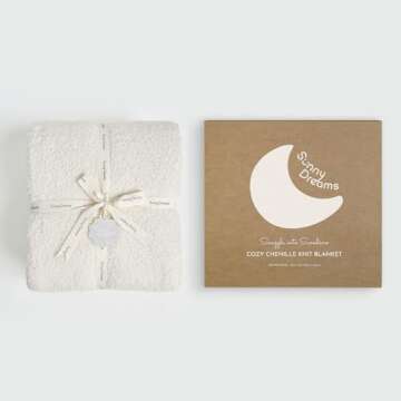 EVERGRACE Soft Plush Baby Blanket for Boys Girls, Double-Sided Fleece Fuzzy Toddler Nursery Blanket Lightweight Warm Cozy Throw Blanket for Baby Crib, Couch, Bed, Ivory White, 30"x40"