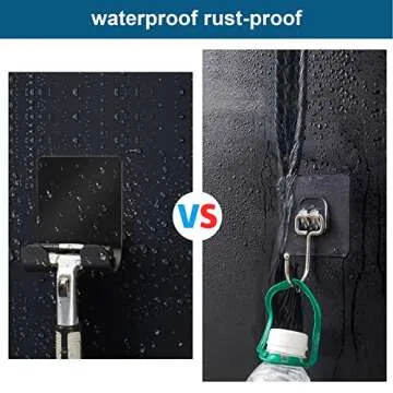 Durable Diesisa Shower Razor Holder & Adhesive Hooks Set