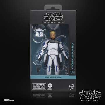 STAR WARS The Black Series Clone Captain Rex, Ahsoka Premium Collectible 6 Inch Action Figure