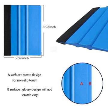 tiptopcarbon Wallpaper Tool Kit with Felt Squeegee Seam Roller for Wallpaper Contact Paper Adhesive Vinyl